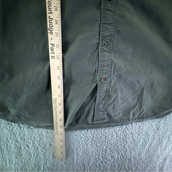 Carhartt Shirt Men 2XL Long Sleeve Green Relaxed Fit Ripstop Fabric Stretch - Picture 7 of 9